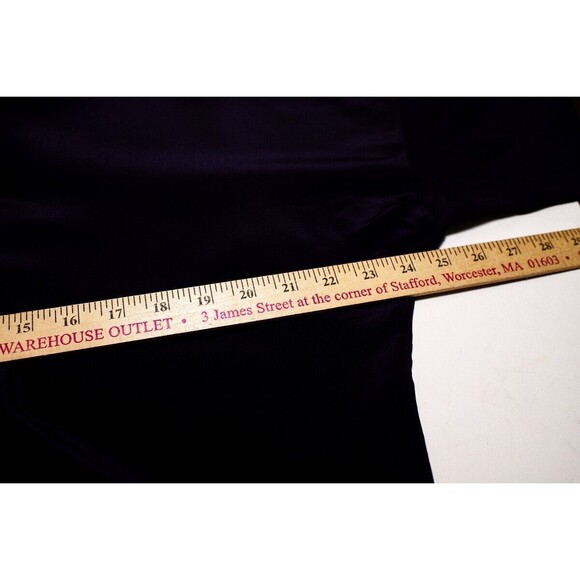 Linda Allard Ellen Tracy womens purple Silk 12 button down shirt - Picture 5 of 6